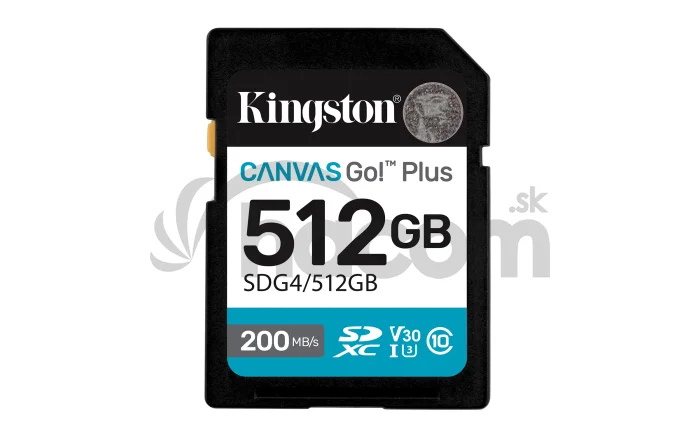 Kingston Canvas Go Plus/SDXC/512GB/UHS-I U3 / Class 10