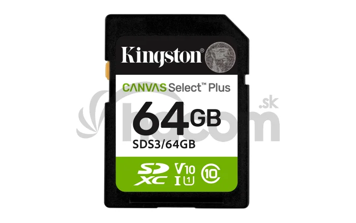 Kingston Canvas Select Plus/SDXC/64GB/UHS-I U1 / Class 10