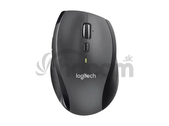 Logitech M705 Marathon/Kancelárska/Optická/Pre pravákov/1 000 DPI/Bezdrôtová USB/Čierna-šedá