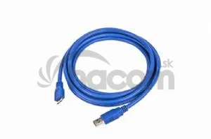 Kábel USB A-B micro 1,8 m 3.0, modrý