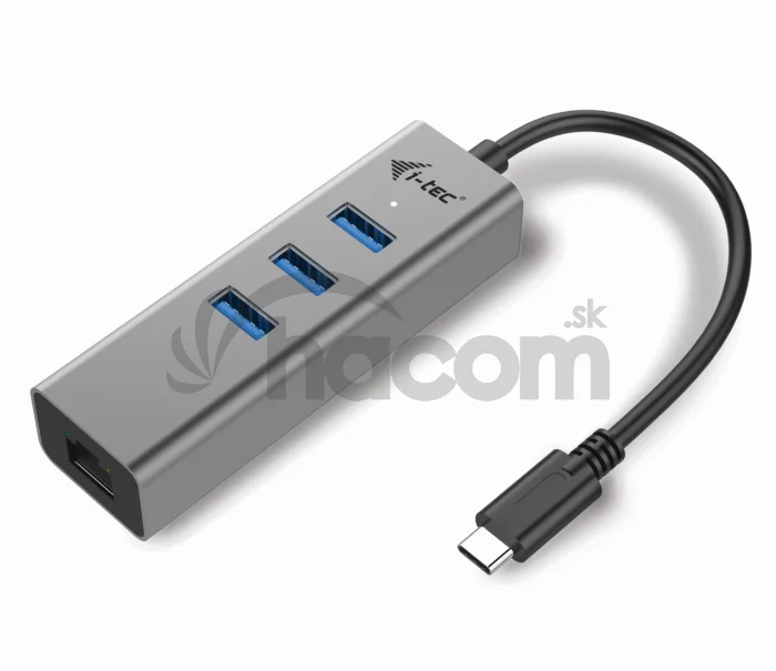 i-tec USB-C Metal HUB 3 Port + Gigabit Ethernet