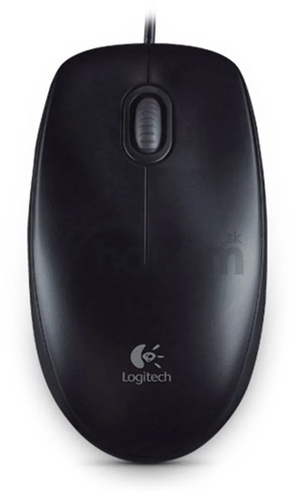 Logitech B100/Kancelárska/Optická/800 DPI/Drôtová USB/Čierna