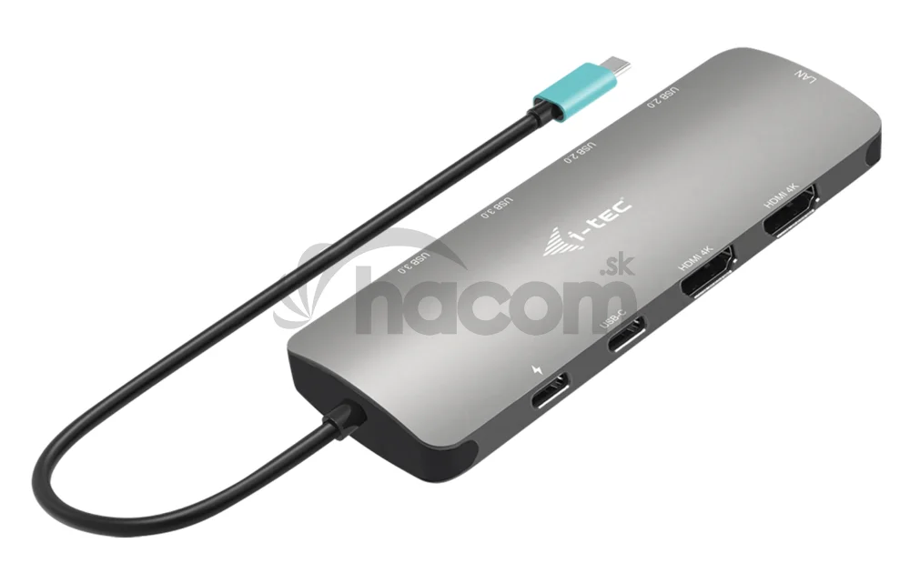 i-tec USB-C Metal Nano 2x HDMI Docking Station, PD 100W