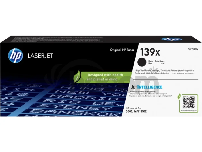 HP 139X, čierna tonerová kazeta 4000 strán, W1390X