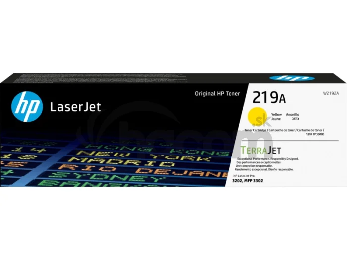 HP 219A, Žltá originálna tonerová kazeta, W2192A