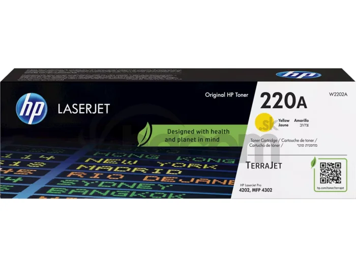HP W2202A, žltý toner. kazeta HP LaserJet 220A
