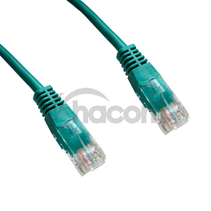 DATACOM Patch cord UTP CAT5E 1,5m zelený