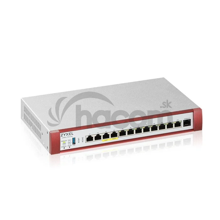 ZYXEL USG Flex 500H, 4*2.5Gig., 8*1G, USB, PoE, 1YR sec