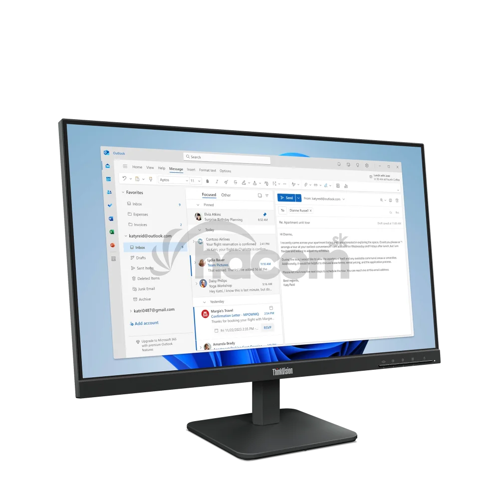 Lenovo ThinkVision/S24e-4e/23,8"/IPS/FHD/100Hz/4ms/Čierna/3R