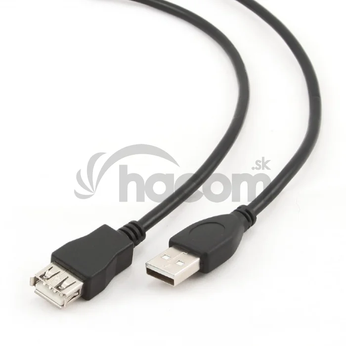 Kábel USB A-A 3m 2.0 predlžovací HQ Black