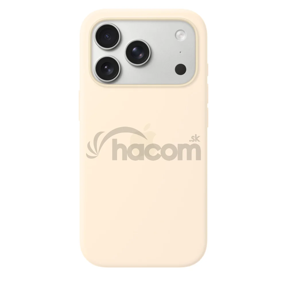 iPhone 17 Pro Silicone Case with MS – Vanilla / SK