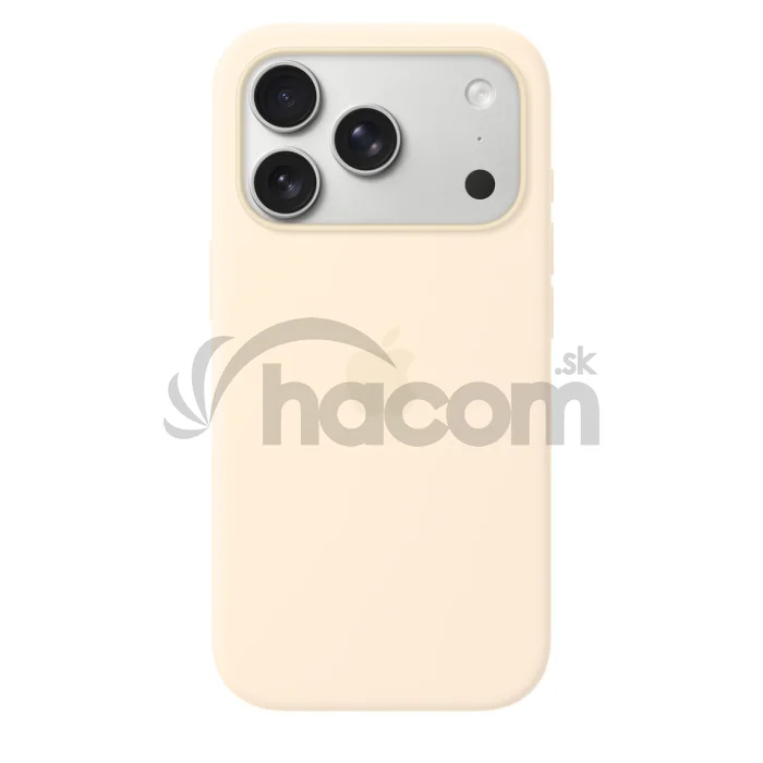 iPhone 17 Pro Silicone Case with MS – Vanilla / SK