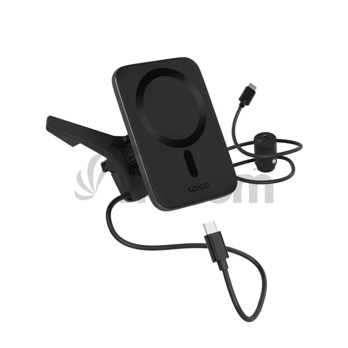 Epico Qi2 Mag+ ultra tenká autonabíjačka - čierna