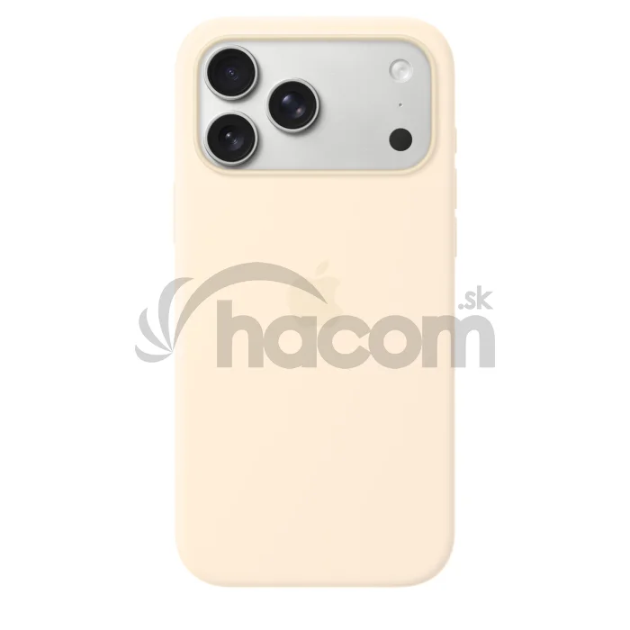 iPhone 17 Pro Max Silicone Case w MS – Vanilla / SK