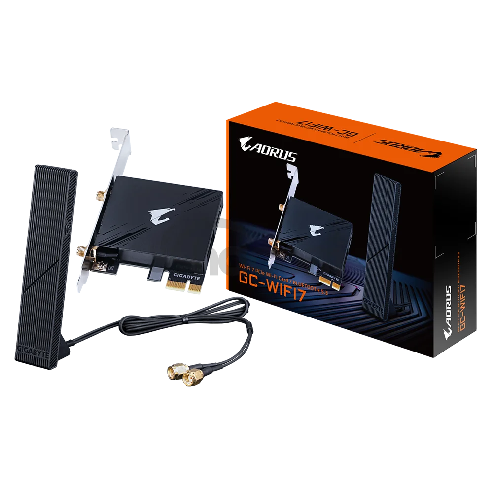 GIGABYTE PCI-E Wifi+BT 5800 MBps Wi-Fi 7 BT 5.3