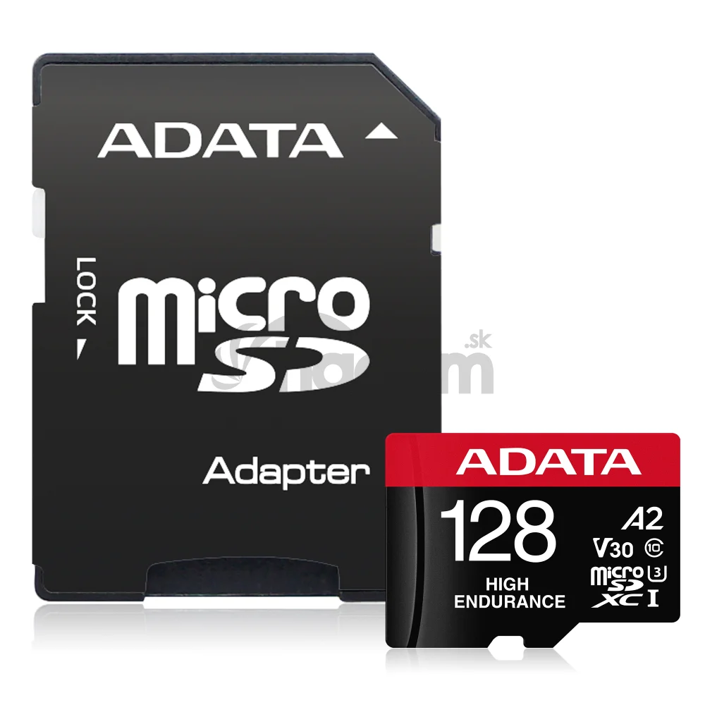 Adata High Endurance/Micro SD/128GB/UHS-I U3 / Class 10/+ Adaptér