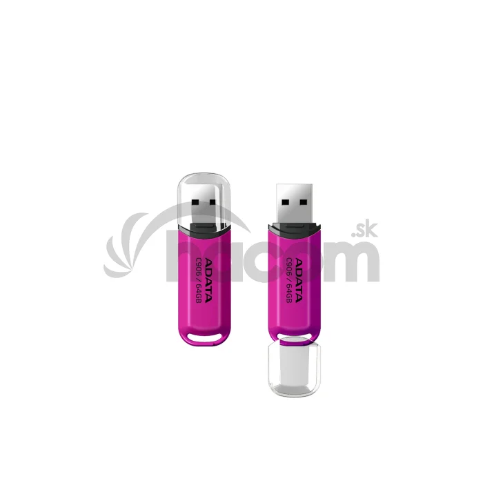 ADATA C906/64GB/USB 2.0/USB-A/Ružová