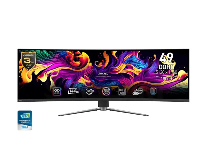 MSI MPG/491CQP-QD/49"/QD-OLED/DQHD/144Hz/0,03ms/Čierna/3R