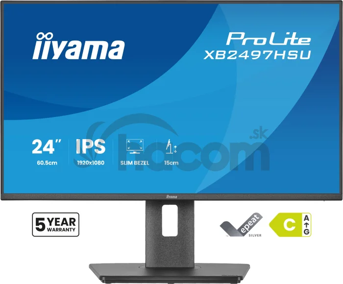 iiyama ProLite/XB2497HSU-B1/23,8"/IPS/FHD/120Hz/4ms/Čierna/5R