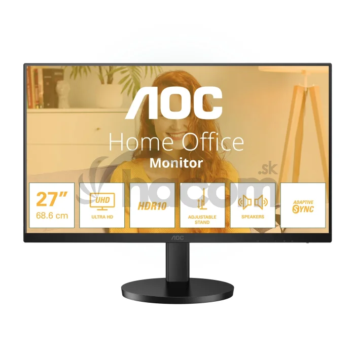 AOC/U27B3AF/27"/IPS/4K UHD/60Hz/4ms/Black/3R