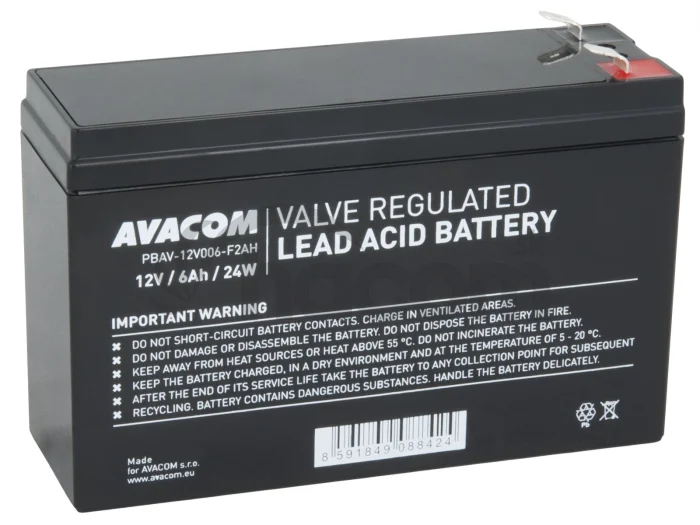 AVACOM batéria 12V 6Ah F2 HighRate (PBAV-12V006-F2AH)