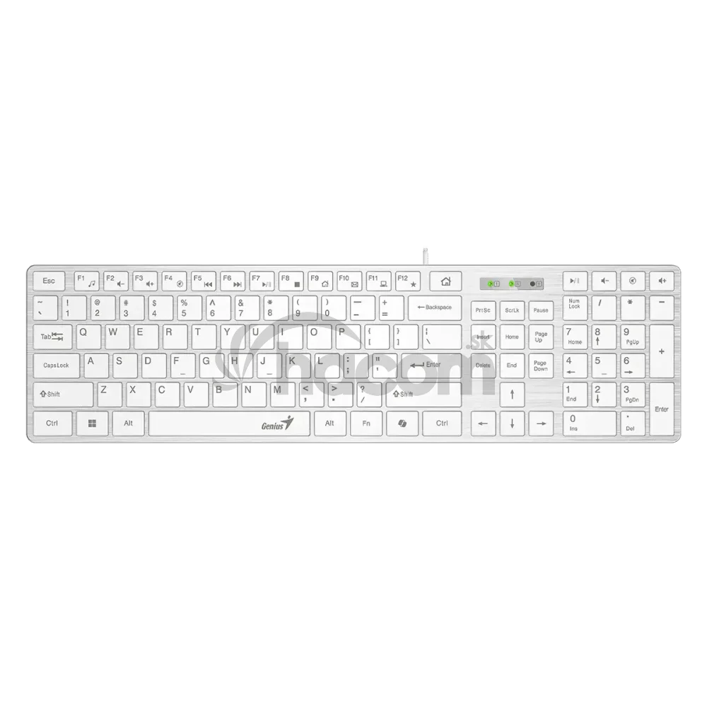 GENIUS Slimstar 126 klávesnica + Copilot biela