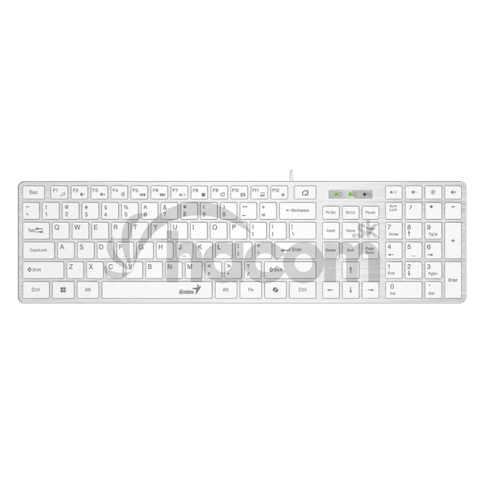 GENIUS Slimstar 126 klávesnica + Copilot biela