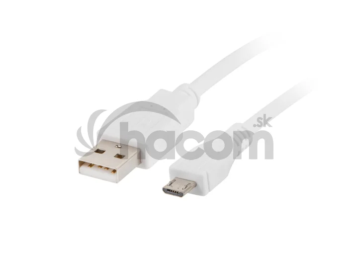 LANBERG Kábel USB 2.0 AM/Micro, 1m, biely