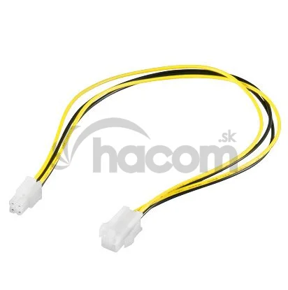PremiumCord kábel napájací predlž. P4(4piny) 34cm