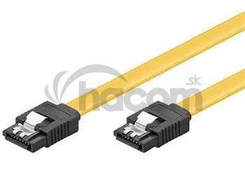 PremiumCord 0,5m SATA 3.0 dátový kábel 1.5GBs / 3GBs / 6GBs, kov.západka