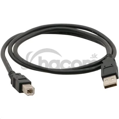 C-TECH USB A-B 1,8 m 2.0, čierny