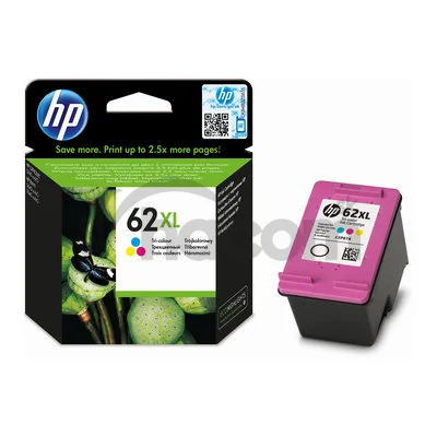 HP 62XL trojfarebná atramentová náplň (C2P07AE)