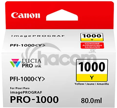 Canon PFI-1000 Y, žltý