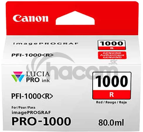 Canon PFI-1000 R, červený