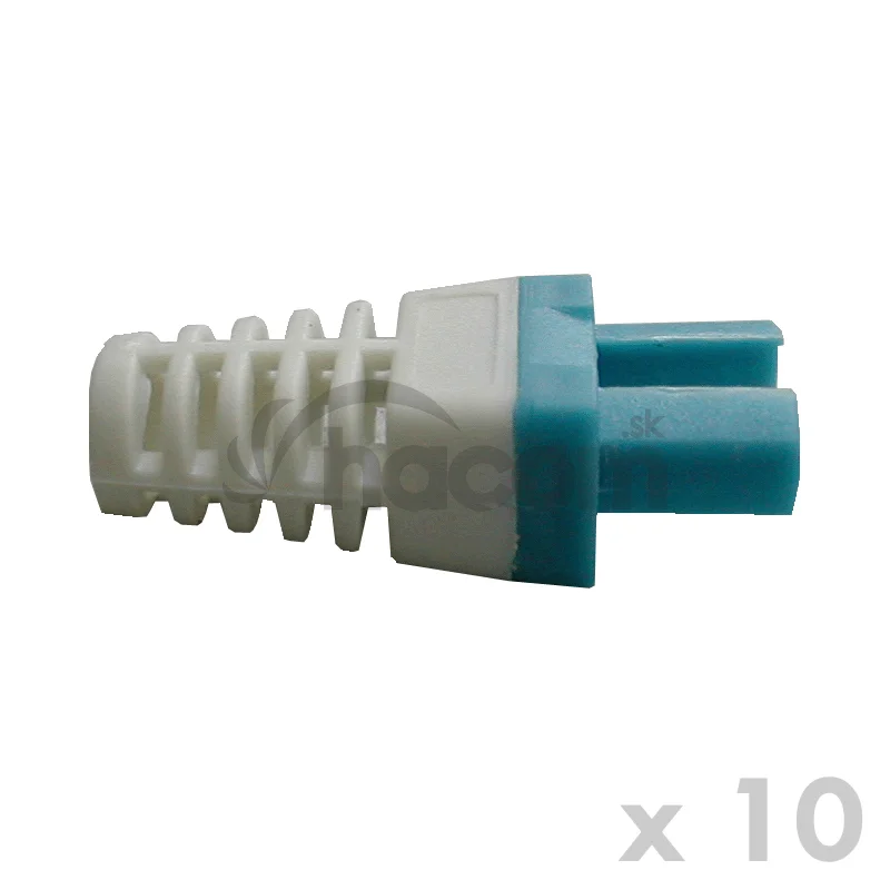 DATACOM Manžetka pre konektor RJ 45 modrá/biela 10 ks