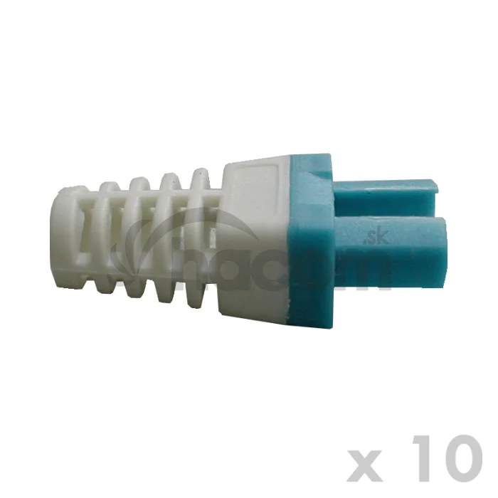 DATACOM Manžetka pre konektor RJ 45 modrá/biela 10 ks