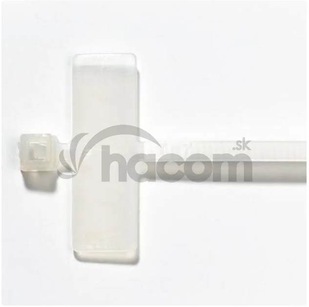 Sťahovací pásik s popisovateľným štítkom 2,4x103mm, biely, 100ks