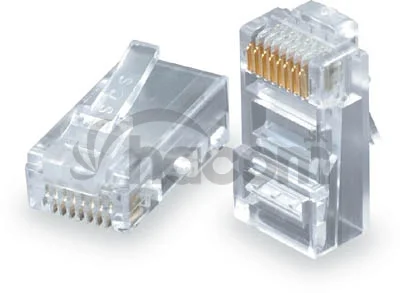 Konektor RJ45 CAT5E UTP 8p8c pre drôt 100ks bal.