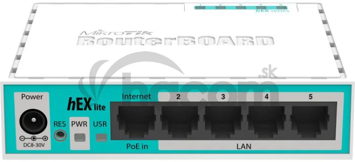 Mikrotik RB750r2 850MHz, 64MB RAM, 5x LAN, ROS L4