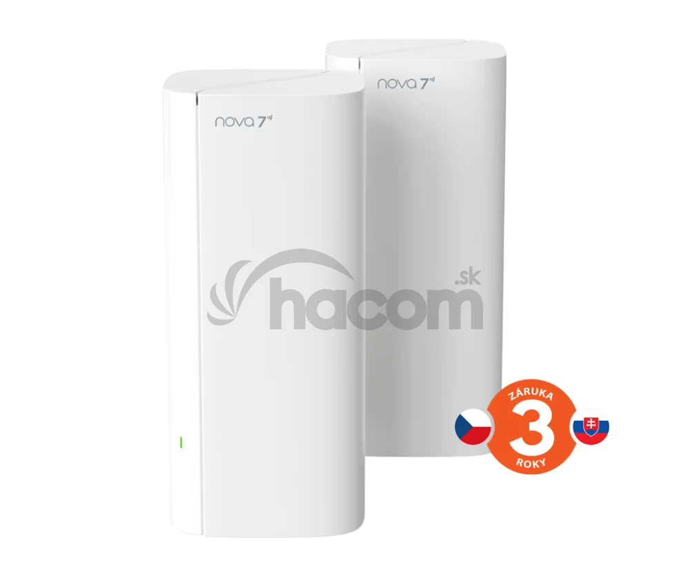 Tenda Nova EE3 Pro (2-pack) WiFi7 BE3600 Mesh Gigabit systém, 6x GLAN/GWAN, WPA3, VPN, CZ app