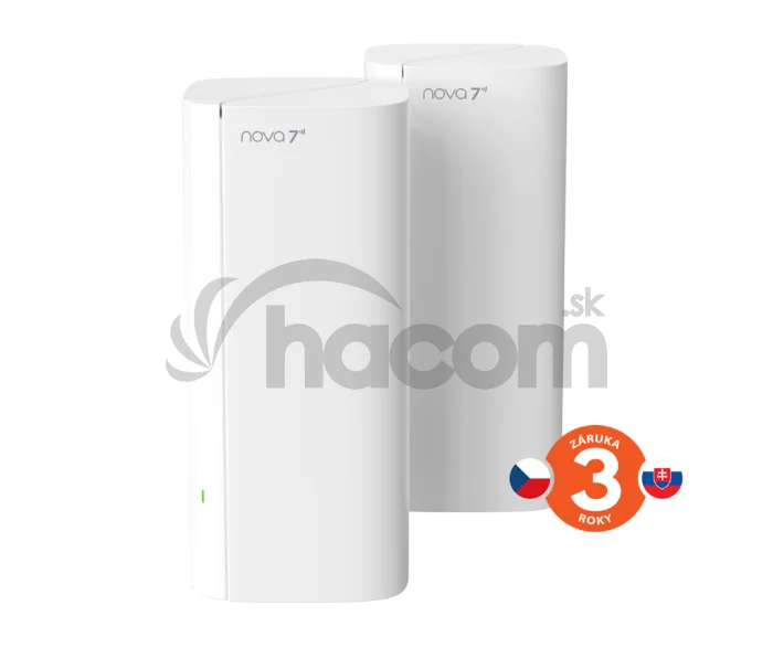 Tenda Nova EE3 Pro (2-pack) WiFi7 BE3600 Mesh Gigabit systém, 6x GLAN/GWAN, WPA3, VPN, CZ app