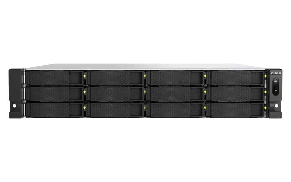 QNAP TS-h1277AXU-RP-R5-16G (Ryzen pre 5,1GHz, ZFS, 16GB DDR5 RAM, 12x SATA, 2x 2,5GbE, 2x 10GbE)