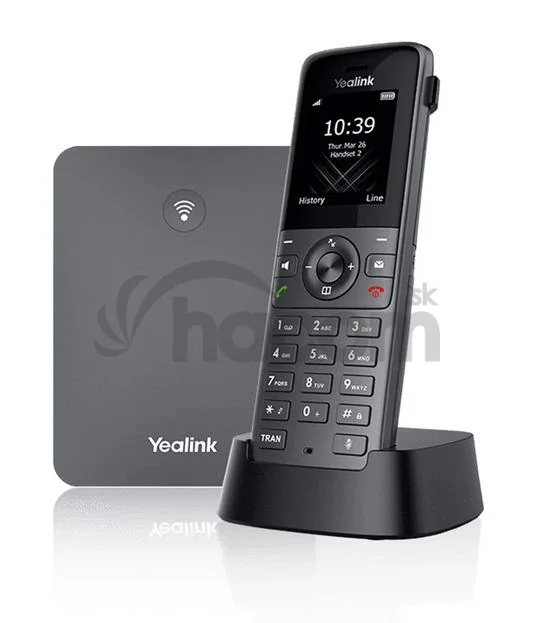 Yealink W73P, IP DECT báza + rúčka, PoE, 1,8" bar.disp., až 10 rúčok