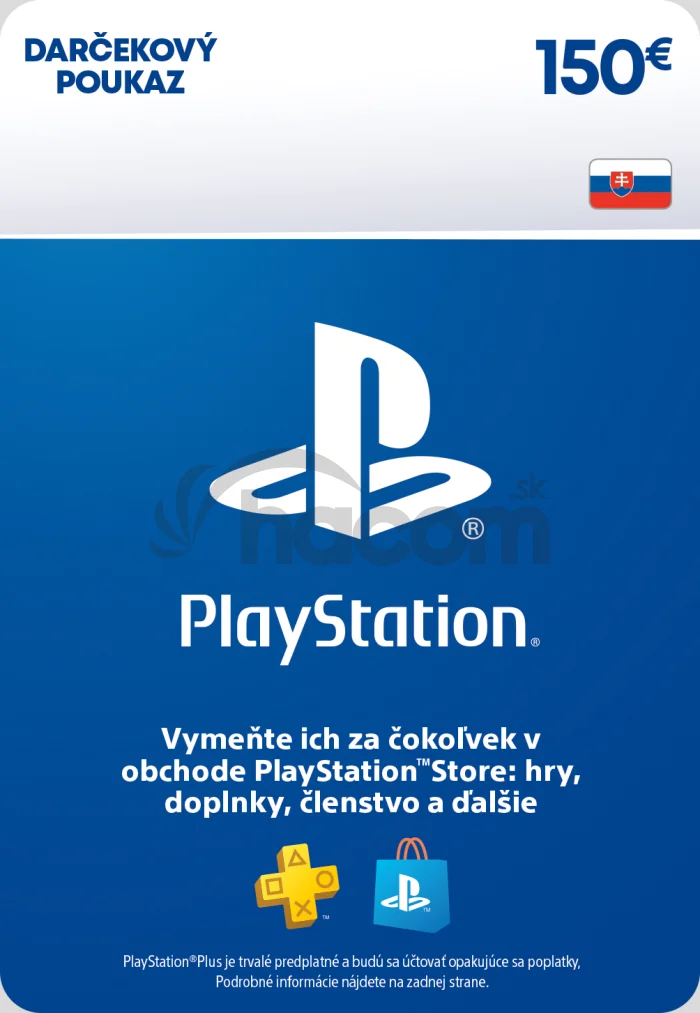 ESD SK - PS Store el. peňaženka - 150 EUR