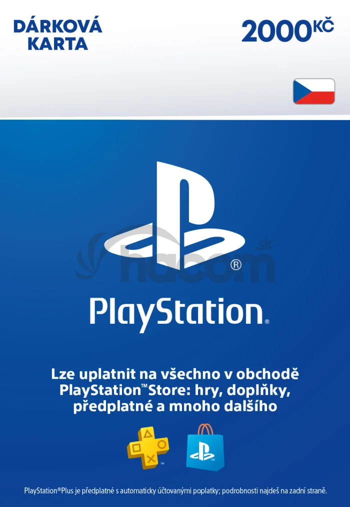 ESD CZ - PlayStation Store el. peňaženka - 2000 Kč