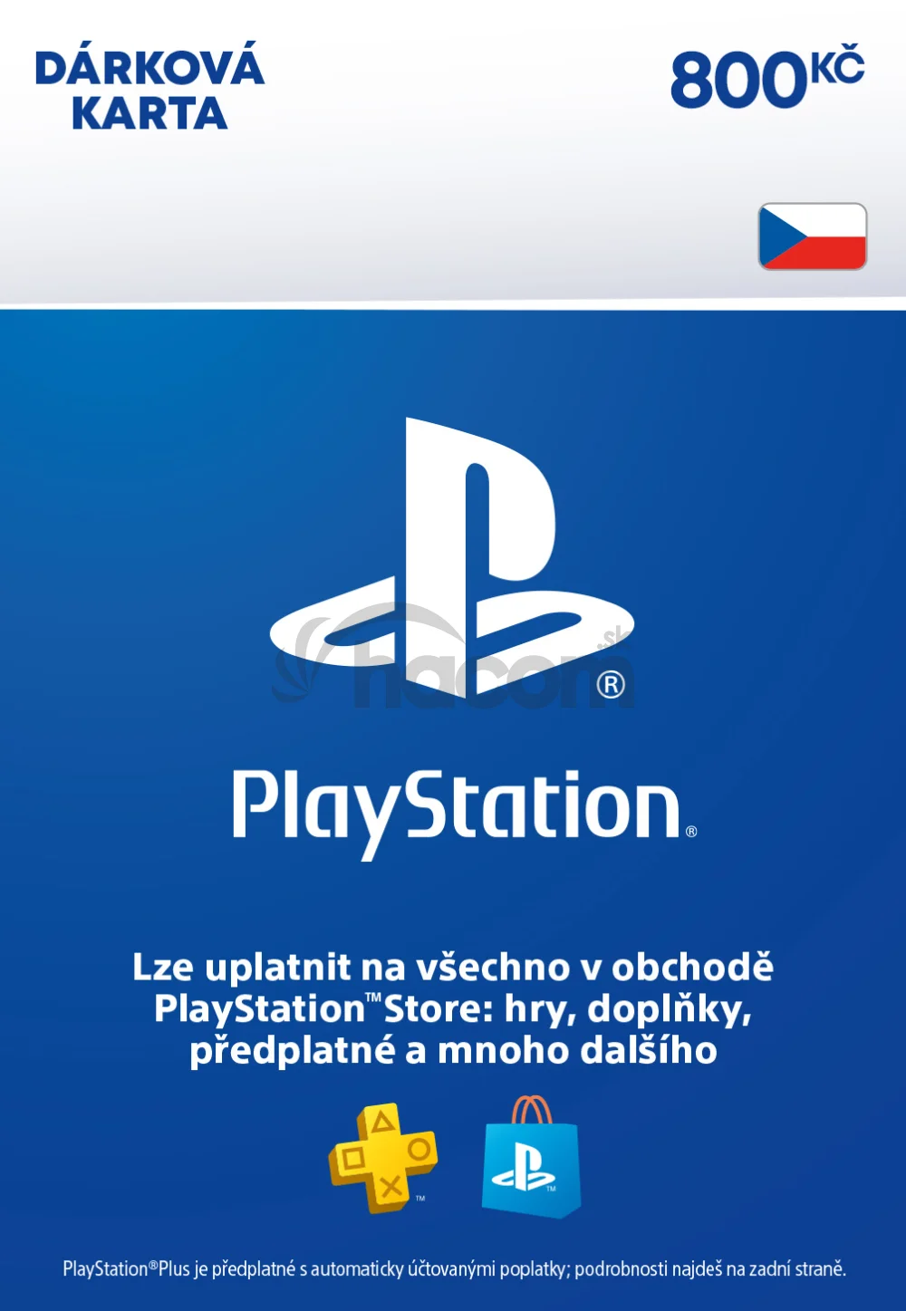 ESD CZ - PlayStation Store el. peňaženka - 800 Kč