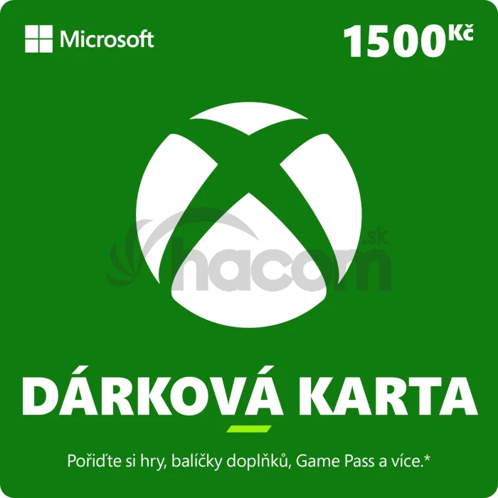 ESD XBOX - Darčeková karta Xbox 1500 Kč