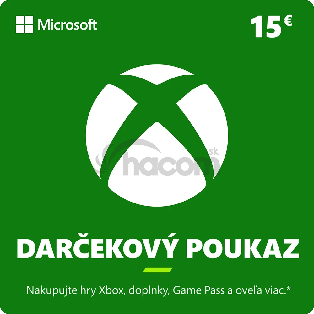 ESD XBOX - Darčeková karta Xbox 15 EUR