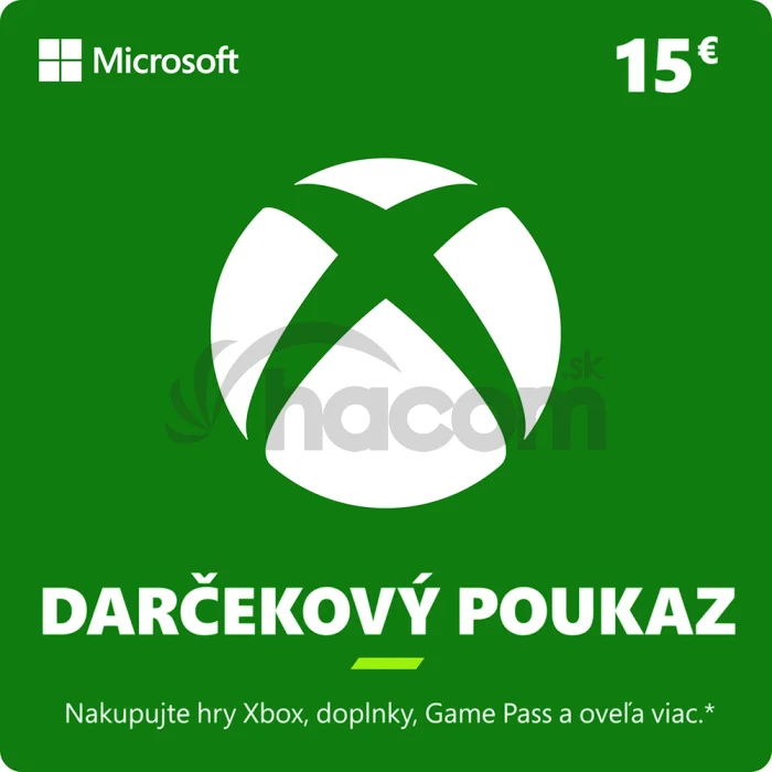 ESD XBOX - Darčeková karta Xbox 15 EUR