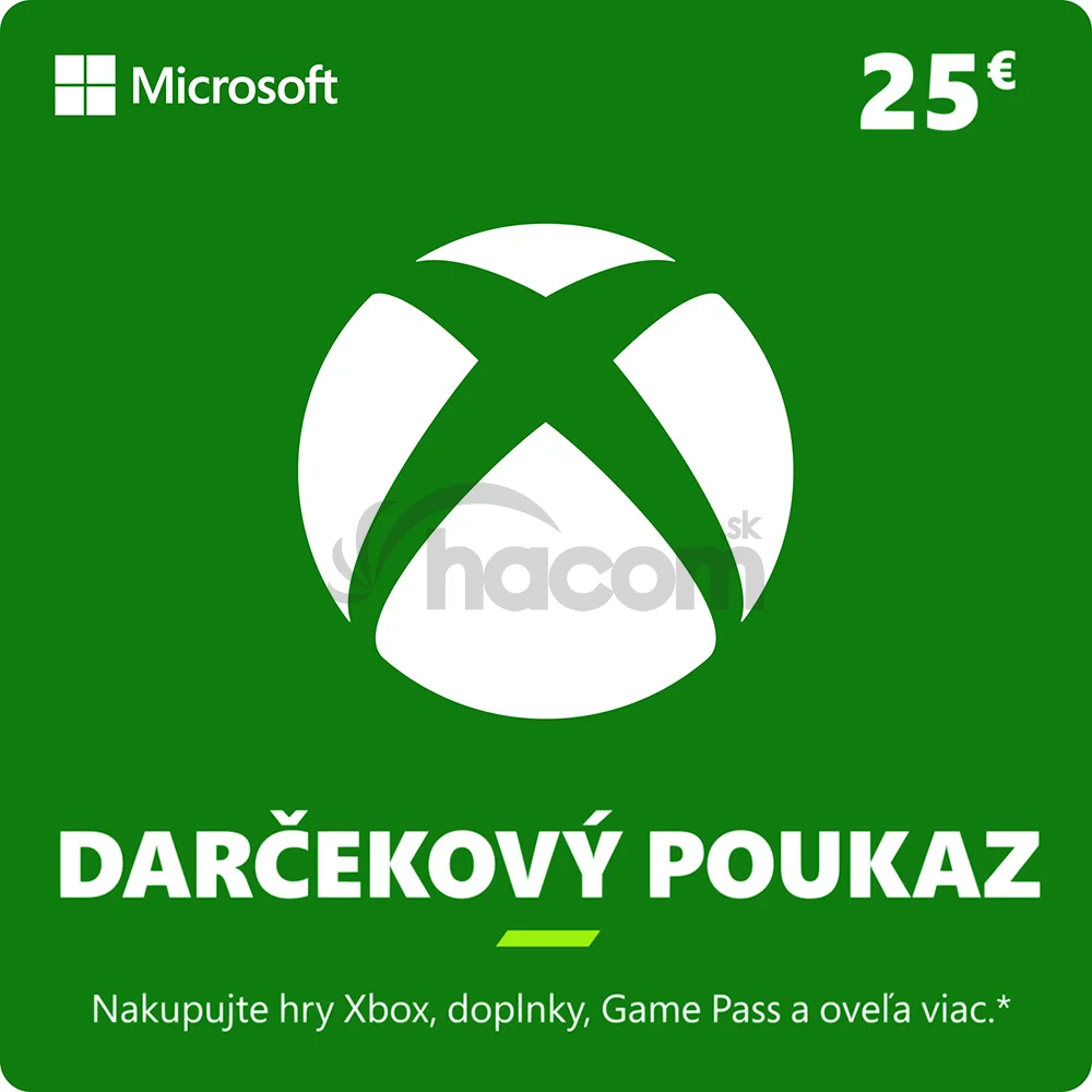 ESD XBOX - Darčeková karta Xbox 25 EUR
